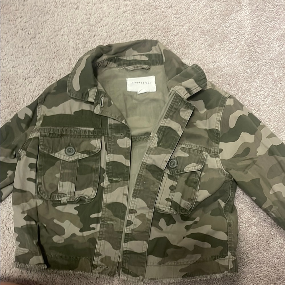 Camo cropped Jacket